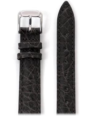 Speidel Ladies' Heavy Texture Buffalo Grain Leather Watchband 14mm Honey - Black