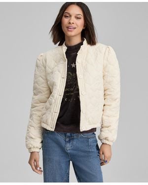 And Now This Embroidered Quilted Jacket - Natural