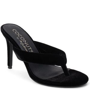 Matisse Stiletto Velvet Calvin Sandals - Black