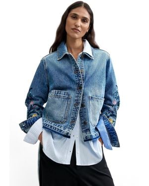 Desigual Denim 100% Cotton Jacket - Blue
