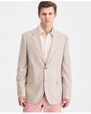 Nautica Modern-fit Plaid Blazer - Natural
