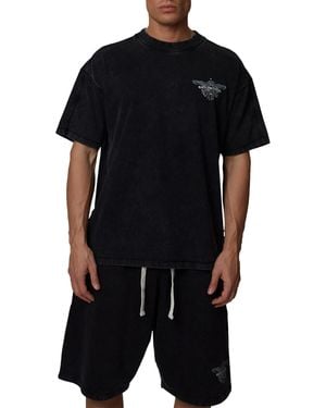 Good For Nothing Oversized Fit Eagle T-shirt - Black