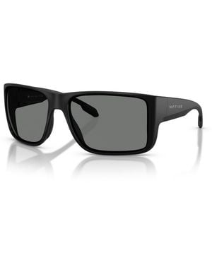 Native Eyewear Native Badlands Xl Polarized Sunglasses - Black