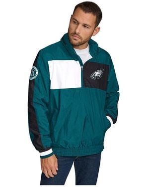 Tommy Hilfiger Philadelphia Eagles Gael Lightweight Half-zip Hoodie Jacket - Green