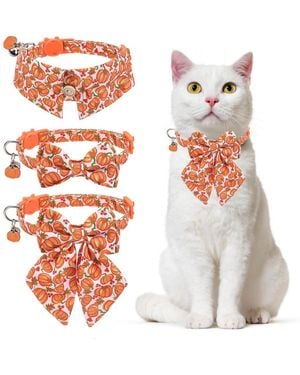 Aronkl Breakaway Cat Collars - White