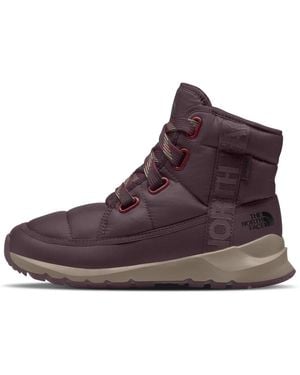 The North Face Thermoball Luxe Waterproof Round Toe Booties - Brown