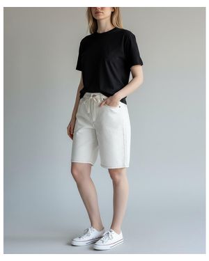 Blank NYC Denim Bermuda Shorts - Gray
