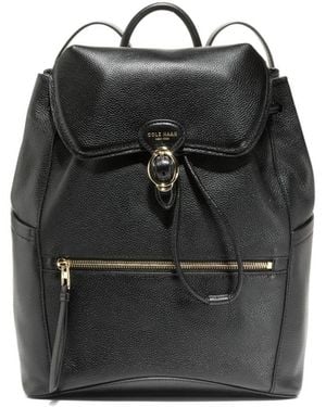 Cole Haan Alexandria Small Flap Backpack - Black