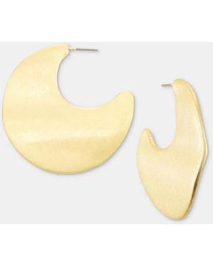 Style & Co. Medium Half-disc Hoop Earrings - Metallic