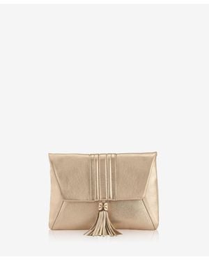 Gigi New York Ava Metallic Leather Wallet - Natural