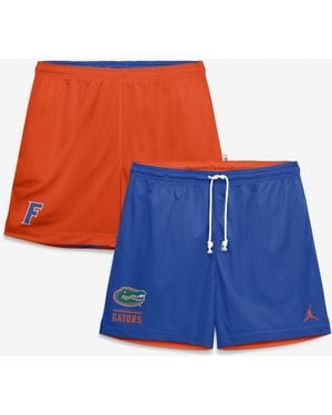 Nike Royal/orange Florida Gators Courtside Reversible Dri-fit Shorts - Blue