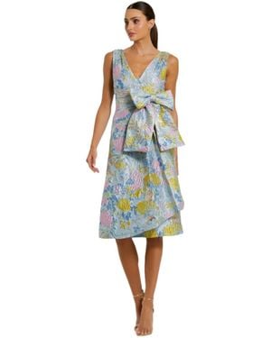 sachin and babi light blue dress Fabulouss by Mac Duggal 68544 Plunging Neckline Ruffle Dress