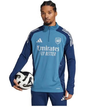adidas Arsenal 2025/26 Aeroready Raglan Quarter-zip Training Sweatshirt - Blue