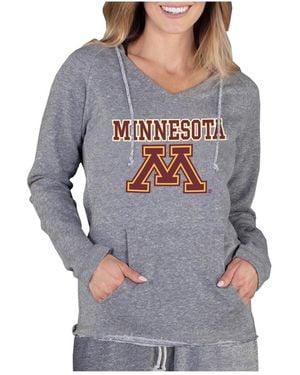 Concepts Sport Minnesota Golden Gophers Mainstream Lightweight Terry Pullover Hoodie - Gray