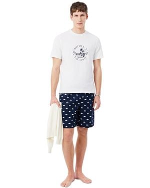 Lacoste Short-sleeve T-shirt And Shorts - Blue