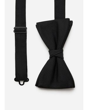 Mango Microstructure Classic Bow Tie - Black