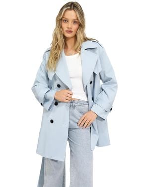Belle & Bloom Whispers Of Verona Trench Coat - Blue