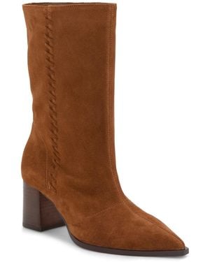 Vince Camuto Lorrys Block Heel Boots - Brown