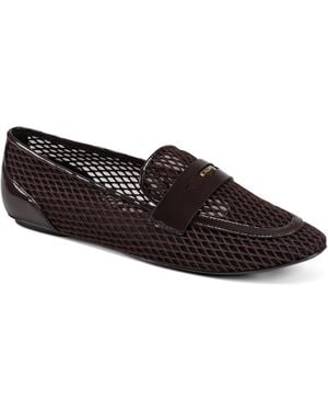 DKNY Vanna Square Toe Slip-on Penny Loafers - Brown