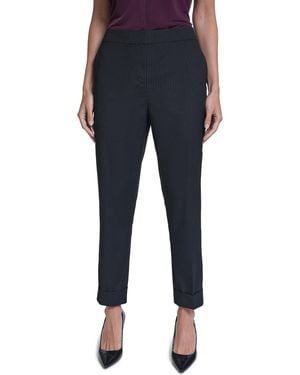 Calvin Klein Rolled-cuff Straight-leg Pants - Blue