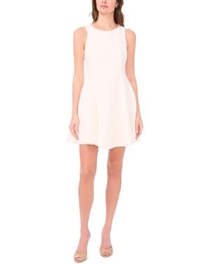 Msk Sleeveless Fit & Flare Mini Dress - White