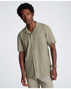 Kenneth Cole Short-sleeve Classic-fit Shirt - Green