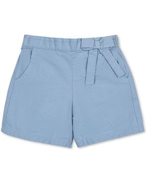 Hope & Henry Little Girls Hope And Henry Organic Seersucker Pull-on Short - Blue
