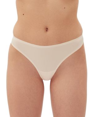 Gap Body Everyday Essentials Laser Bonded Thong Underwear Gpw00383 - Brown