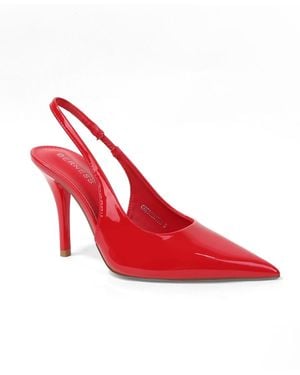 BERNESS Crescentia Patent Slingback Stiletto Pumps - Red