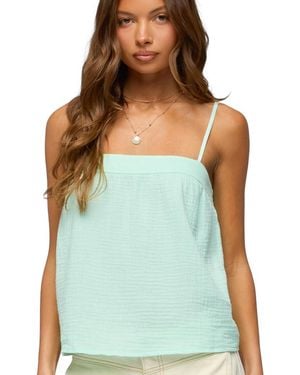 Edikted Sapphire Textured Tank Top - Green