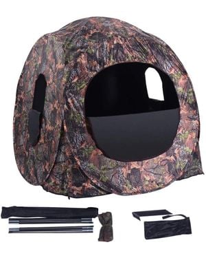 Sevorley Pop Up Ground Camo Weather Resistant Hunting Tent - Multicolor