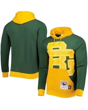 Mitchell & Ness Bay Packers Big Face 5.0 Pullover Hoodie - Yellow