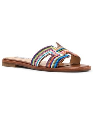 Steve Madden Hadyn-s Square-toe Slide Sandals - Brown