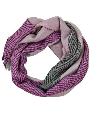 feel good Artisan Hayden Scarf 100% Recycled Acrylic Oversized Wrap Winter Scarf - Purple