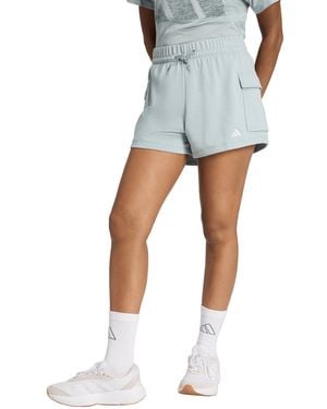 adidas Small Logo Drawstring Shorts - Blue