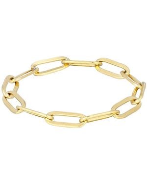 Adornia Tarnish Resistant Flexible Paperclip Link Ring - Metallic