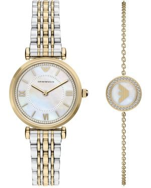 Emporio Armani Quartz Two-hand Stainless Steel Watch - Metallic