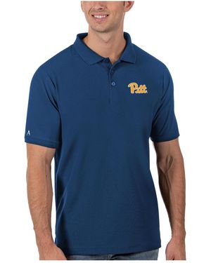 Antigua Pitt Panthers Legacy Pique Polo Shirt - Blue