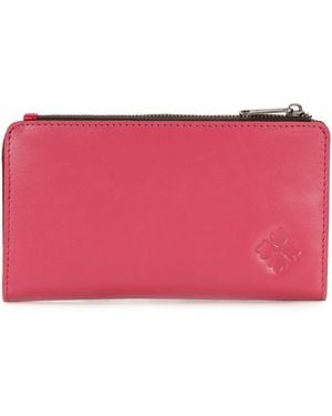 Patricia Nash Paladina Leather Zip Wallet - Red