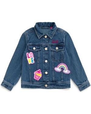 Barbie Little Girls Denim Jacket - Blue