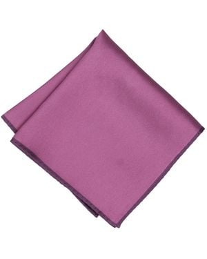 Alfani Silk Solid Rolled Border Pocket Square - Purple