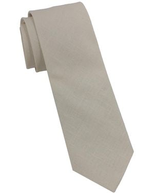 Ben Sherman Classic Design Solid Pattern Tie - Gray