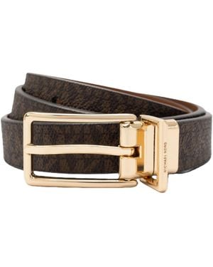 Michael Kors Michael Logo Reversible Belt - Black
