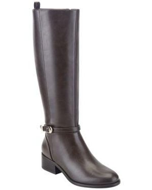 Bandolino Dustine Tall Block Heel Boots Regular Wide Calf - Brown