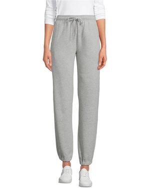Lands' End Serious Sweats High Rise jogger Pants - Gray