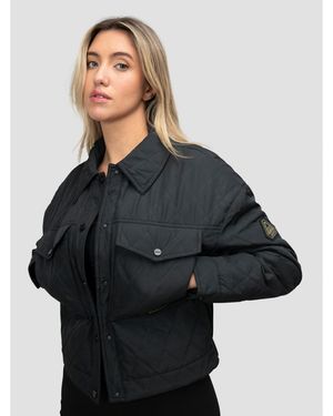 Jacket Eden Quilted Shirt Jacket - Black