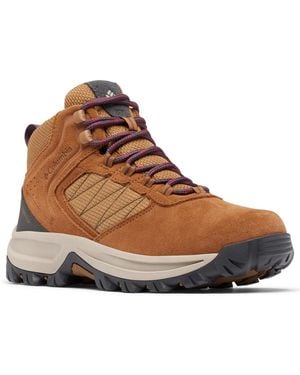 Columbia Transverse Waterproof Slip-resistant Hiking Suede Booties - Brown