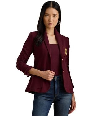 Ralph Lauren Bullion Jacquard Blazer - Red