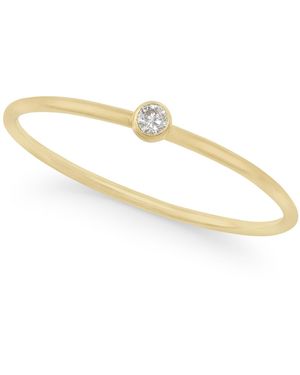 Lola Ade 14k -plated Cubic Zirconia Minimalist Ring - Metallic