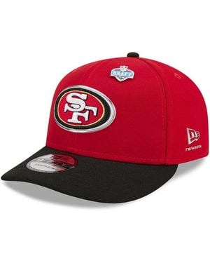 KTZ Big Boys And Girls Scarlet/black San Francisco 49ers 2026 Nfl Draft Pre-curved 9fifty Snapback Hat - Red